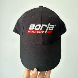 BORLA Exhaust Black Baseball Cap Snap-Back Hat